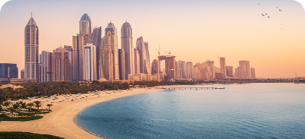 бесплатный пляж Дубай Марина